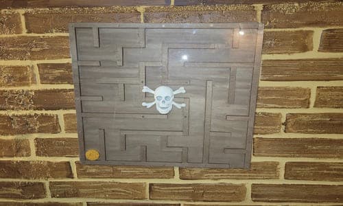 un laberinto en un escape room