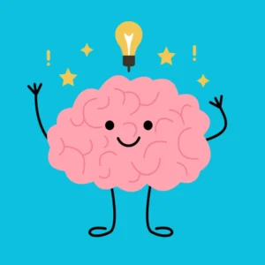 Un cerebro representando el desarrollo de pensamiento logico